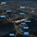 Bharti Land Masterplan Night View with Legend